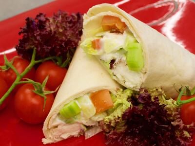 Vegetarischer Wrap